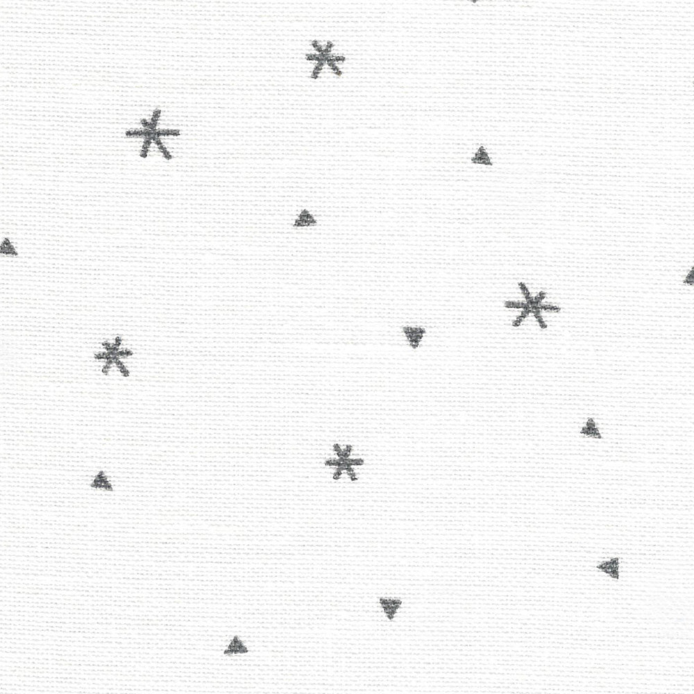 Zweigart 32 count Belfast Linen offcut - White /Grey Star (139) 28 x 20cm (158)