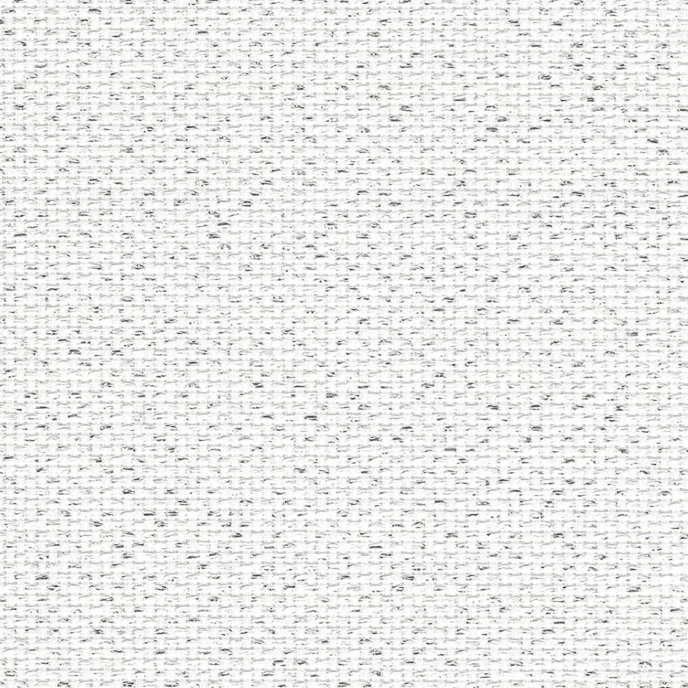 Zweigart 14 Count Lurex Aida offcut - Lurex Silver (17) 55 x 26cm (127)