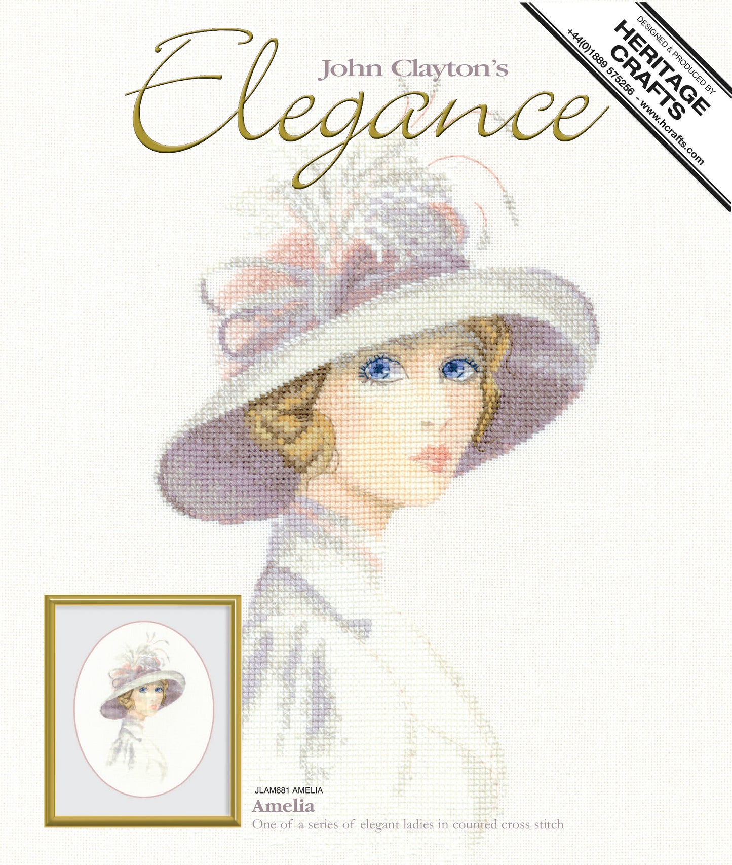 Amelia cross stitch chart pack - JLAM681C