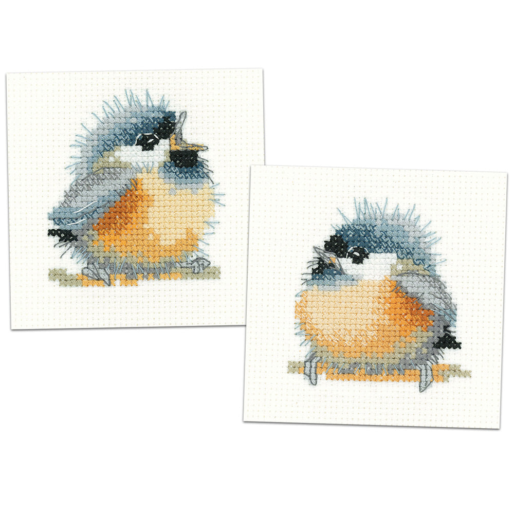 Two Chickadee Kits by Valerie Pfeiffer - Cheepy & Chirpy