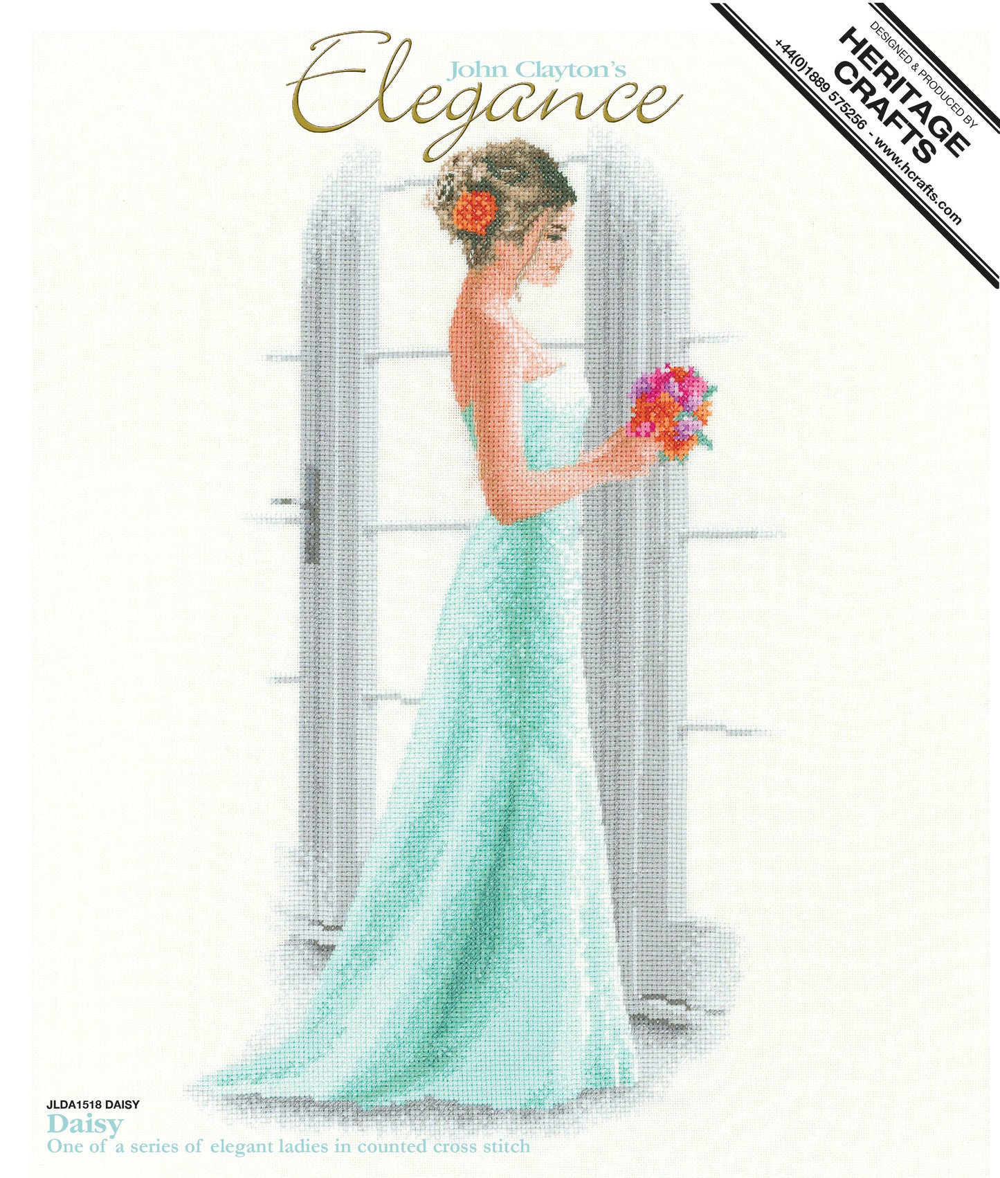 Daisy cross stitch chart pack - JLDA1518C