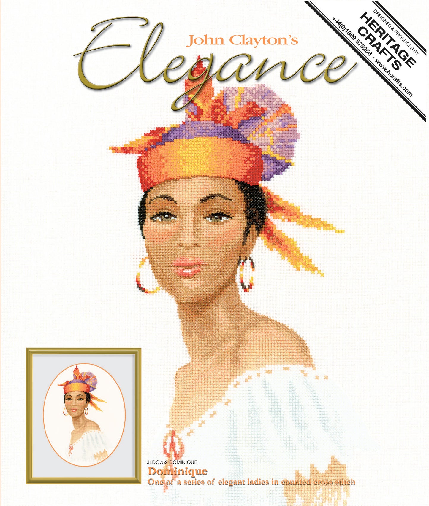 Dominique cross stitch chart pack - JLDO752C