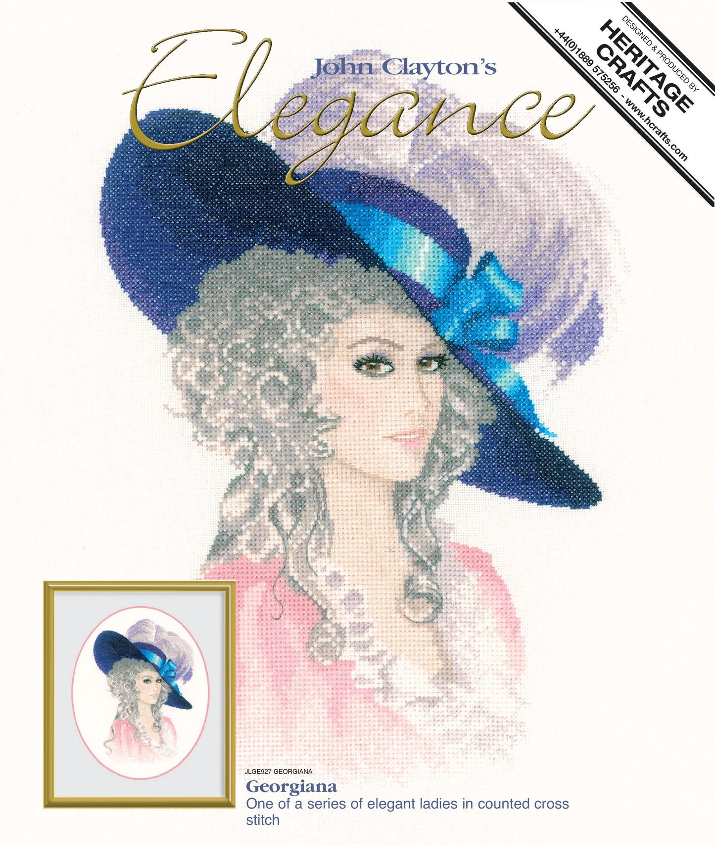 Georgiana cross stitch chart pack - JLGE927C
