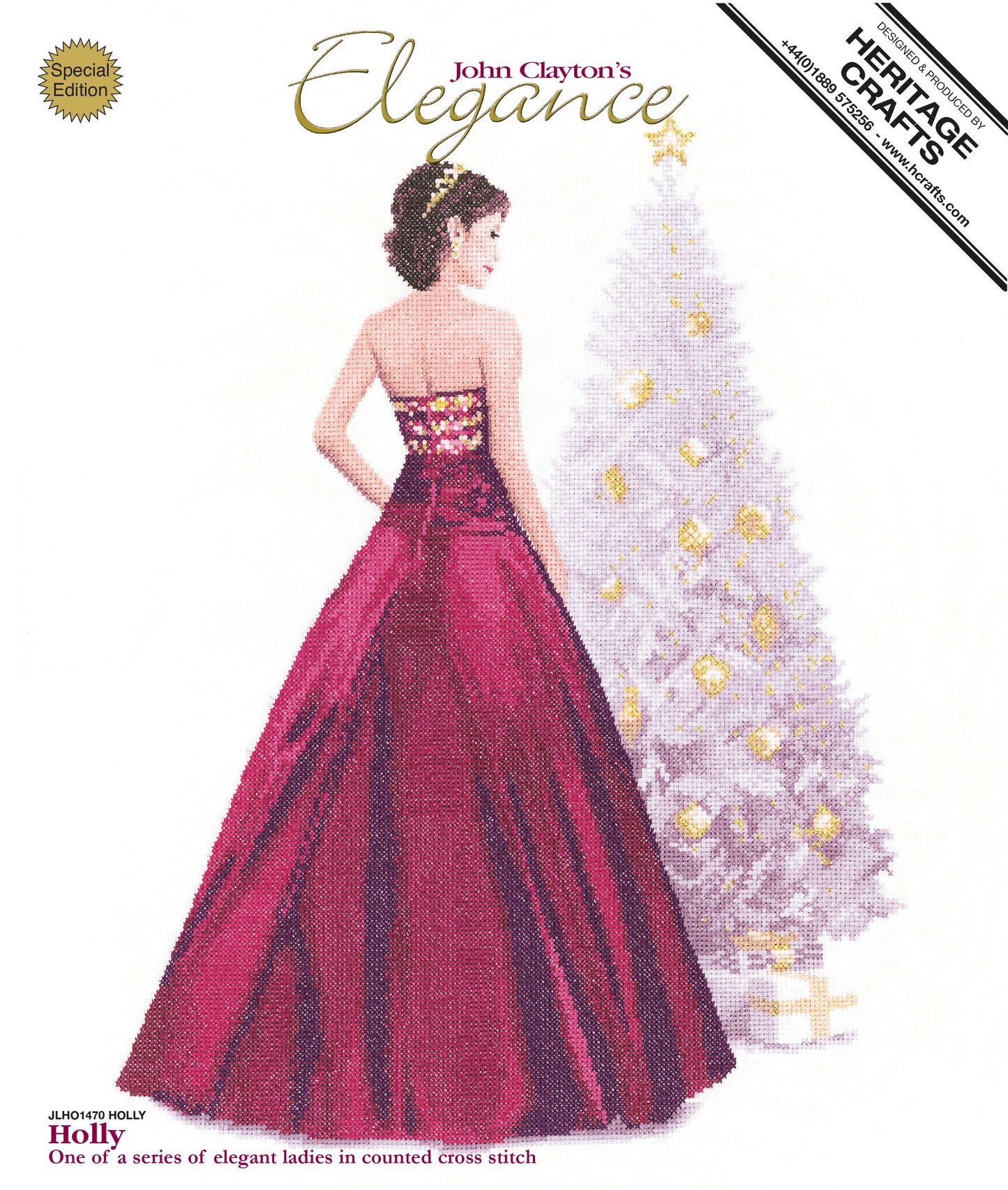 Holly cross stitch kit - JLHO1470