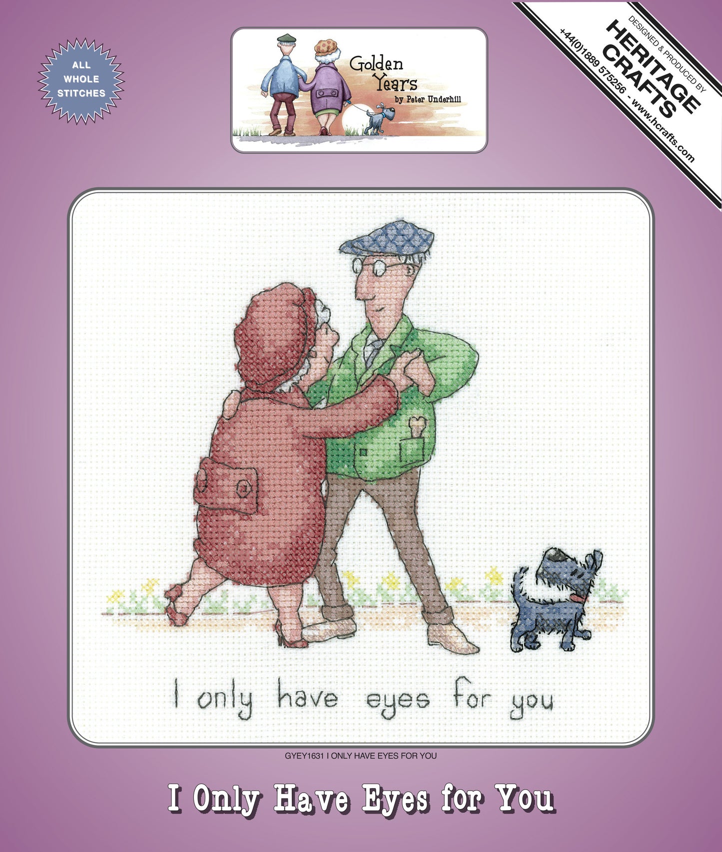 I Only Have Eyes for You cross stitch kit - GYEY1631