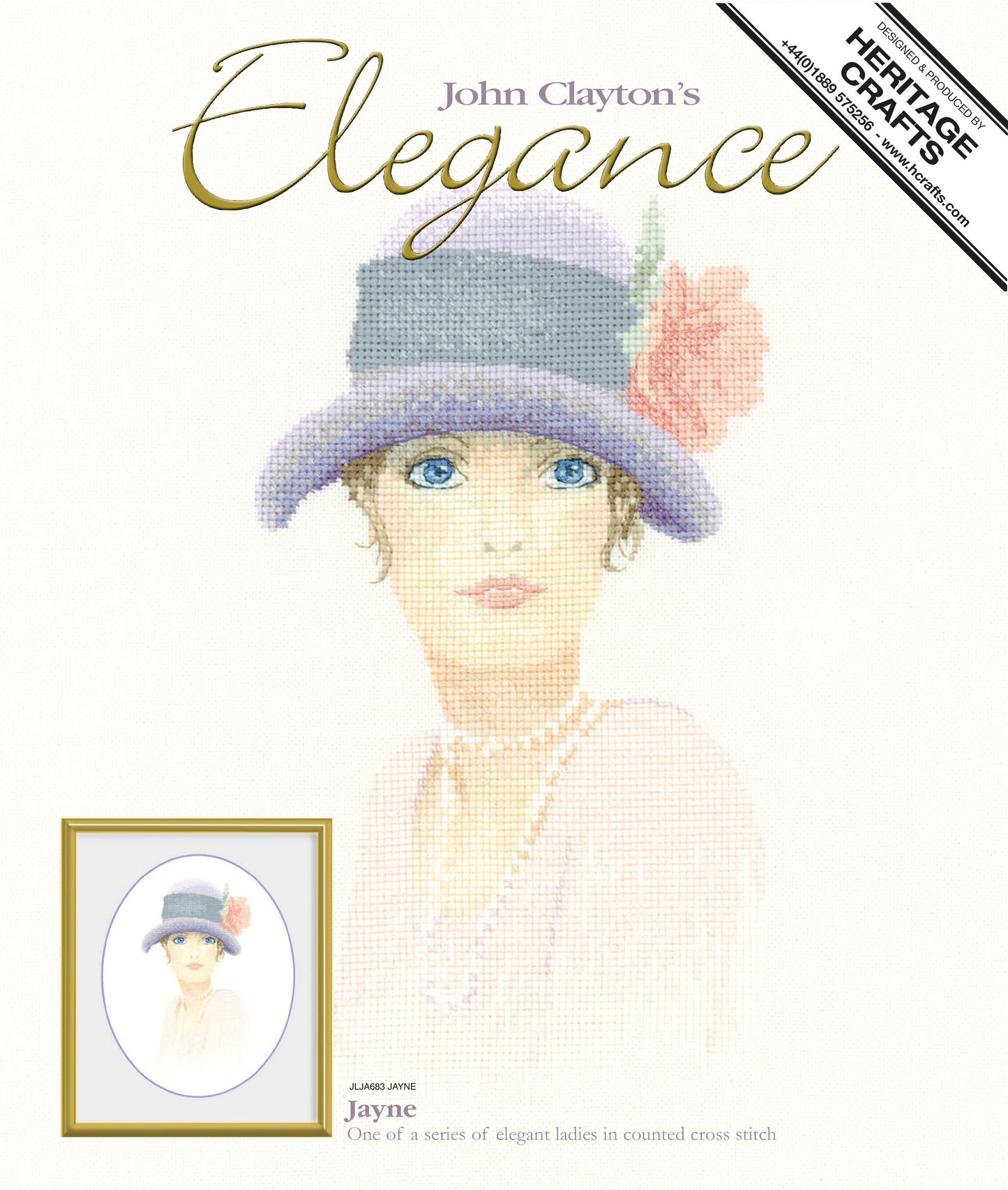 Jayne cross stitch chart pack - JLJA683C