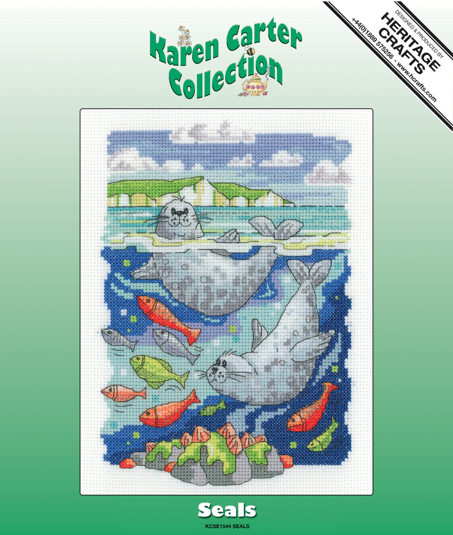 Seals cross stitch kit - Karen Carter - KCSE1544