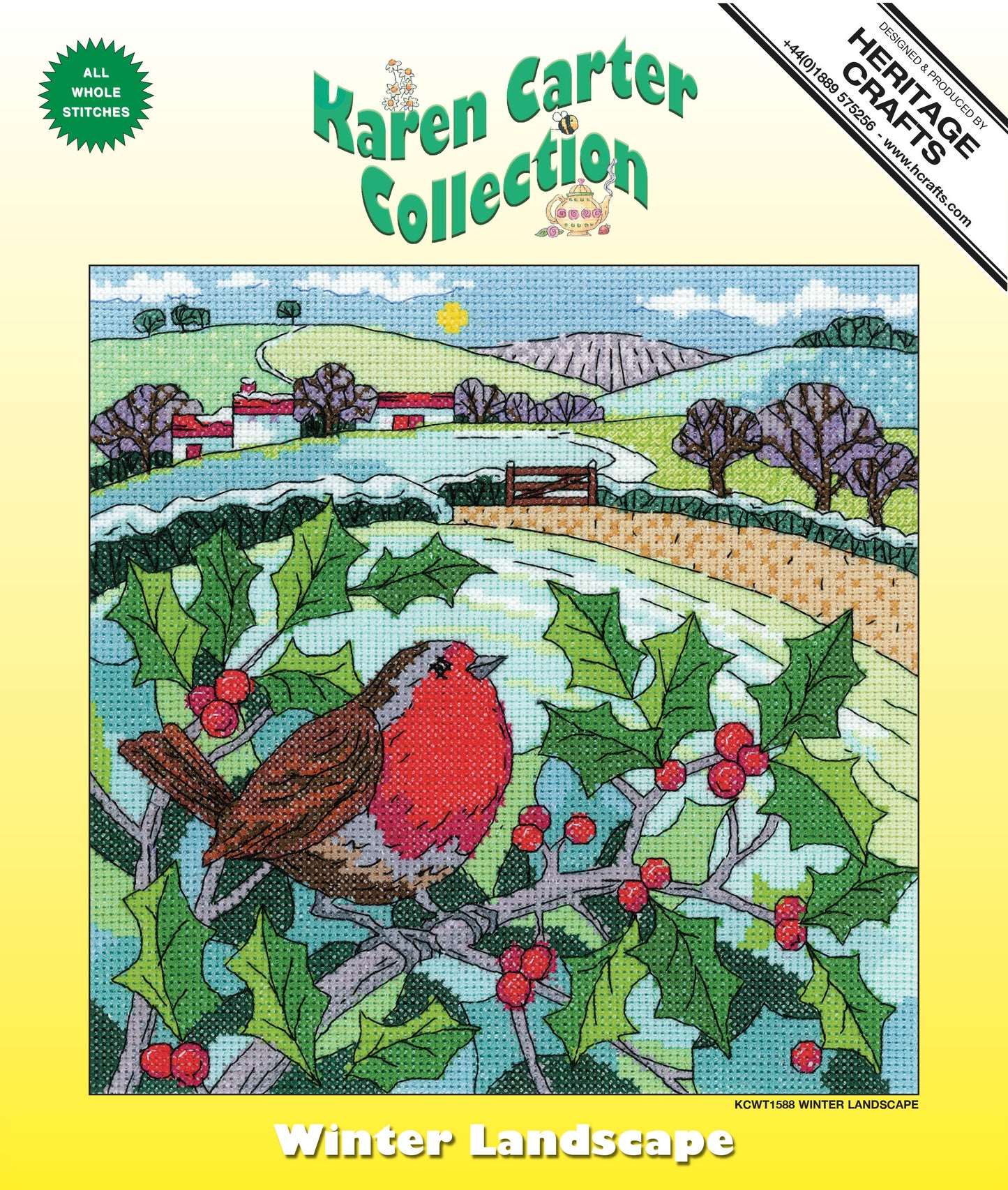 Winter Landscape cross stitch kit - KCWT1588