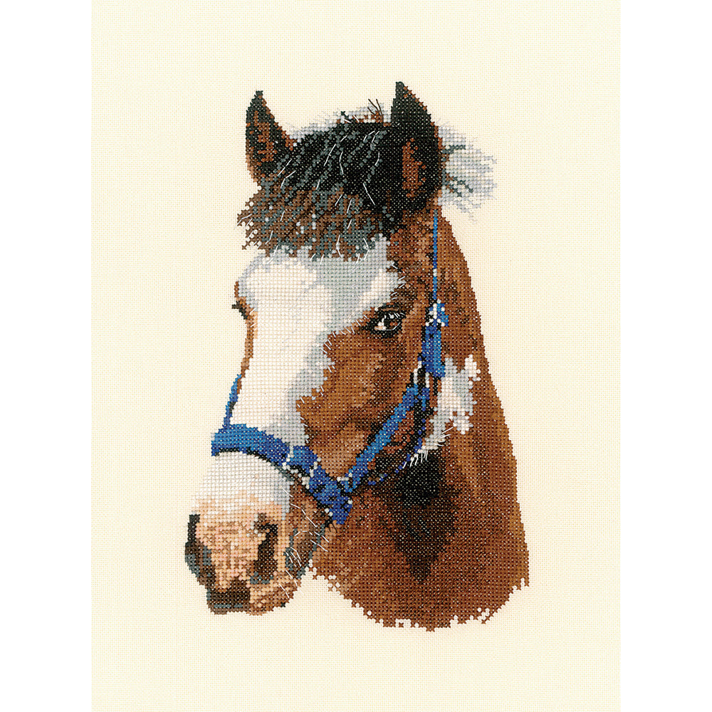 Troy, an Animal Portrait cross stitch chart - APTR861 (Digital Download)