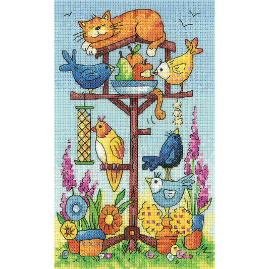 Bird Table cross stitch kit - BFBT1361 (D)