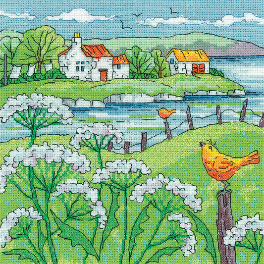 Cow Parsley Shore cross stitch kit - BSCS1522 (D)
