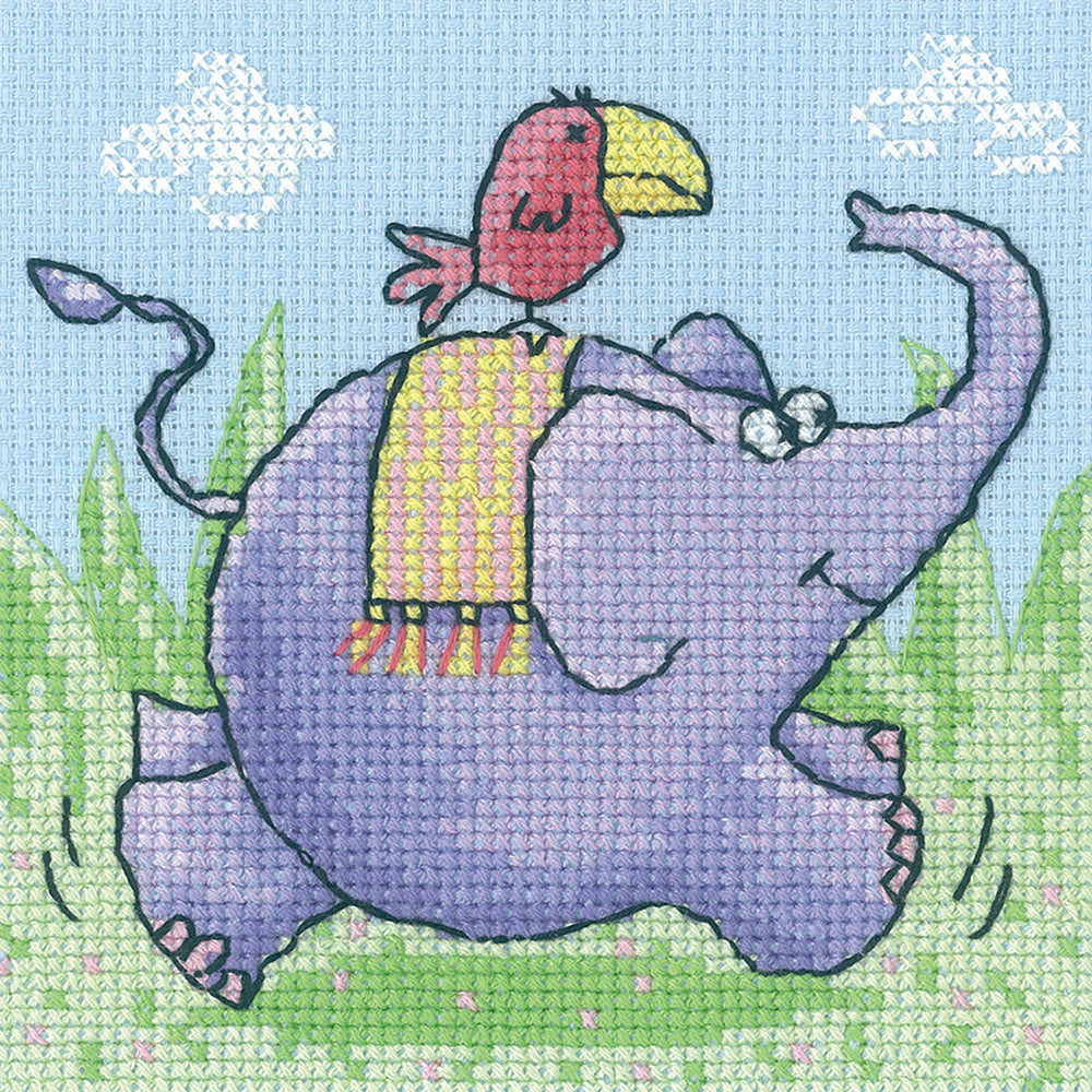 Elephant (Critters) cross stitch chart pack - CCEL1180C