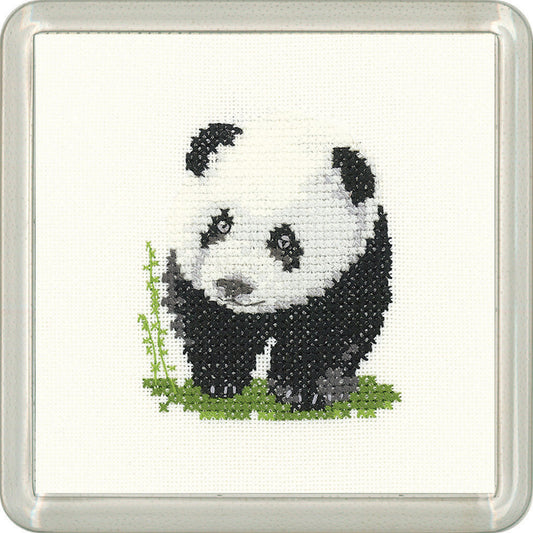 Little Friends Panda Coaster cross stitch kit - CFPA1514