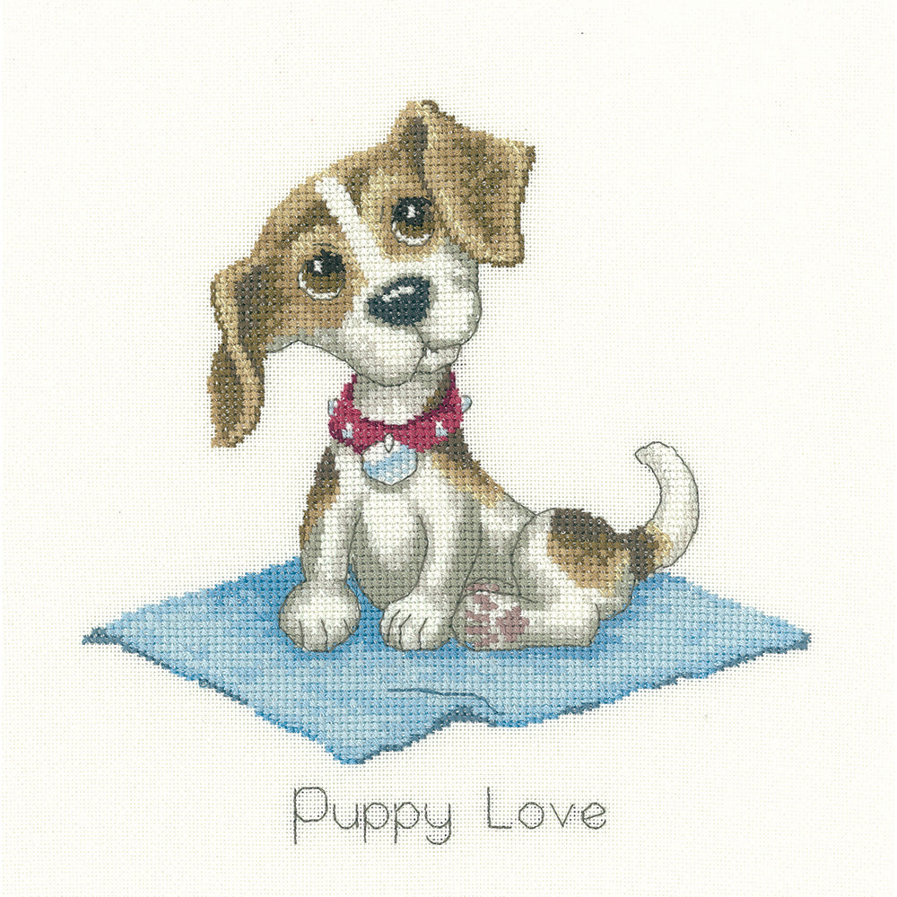 Puppy Love cross stitch chart pack - DLPL1078C