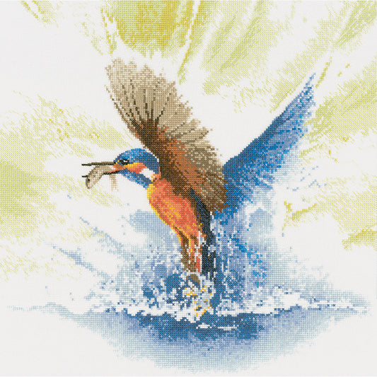 Kingfisher in Flight cross stitch kit - FFKF482