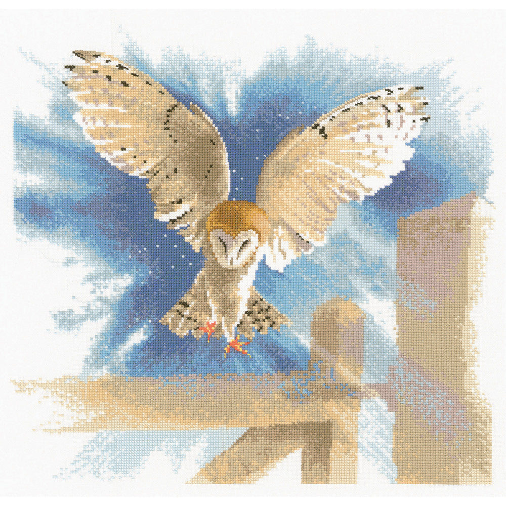 Owl in Flight cross stitch kit - FFOF483