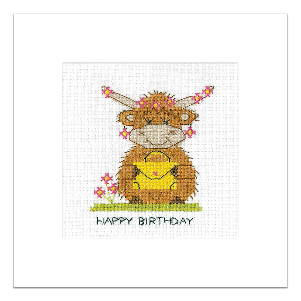 Highland Handbag Greeting Card cross stitch kit - GDHB1897