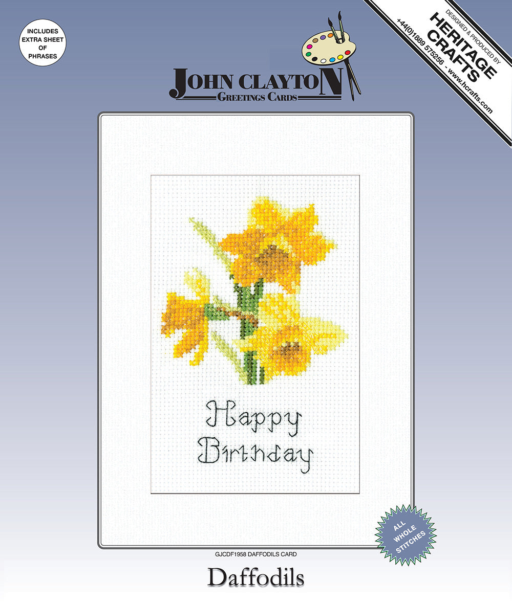 Daffodils Card by John Clayton - GJCDF1958