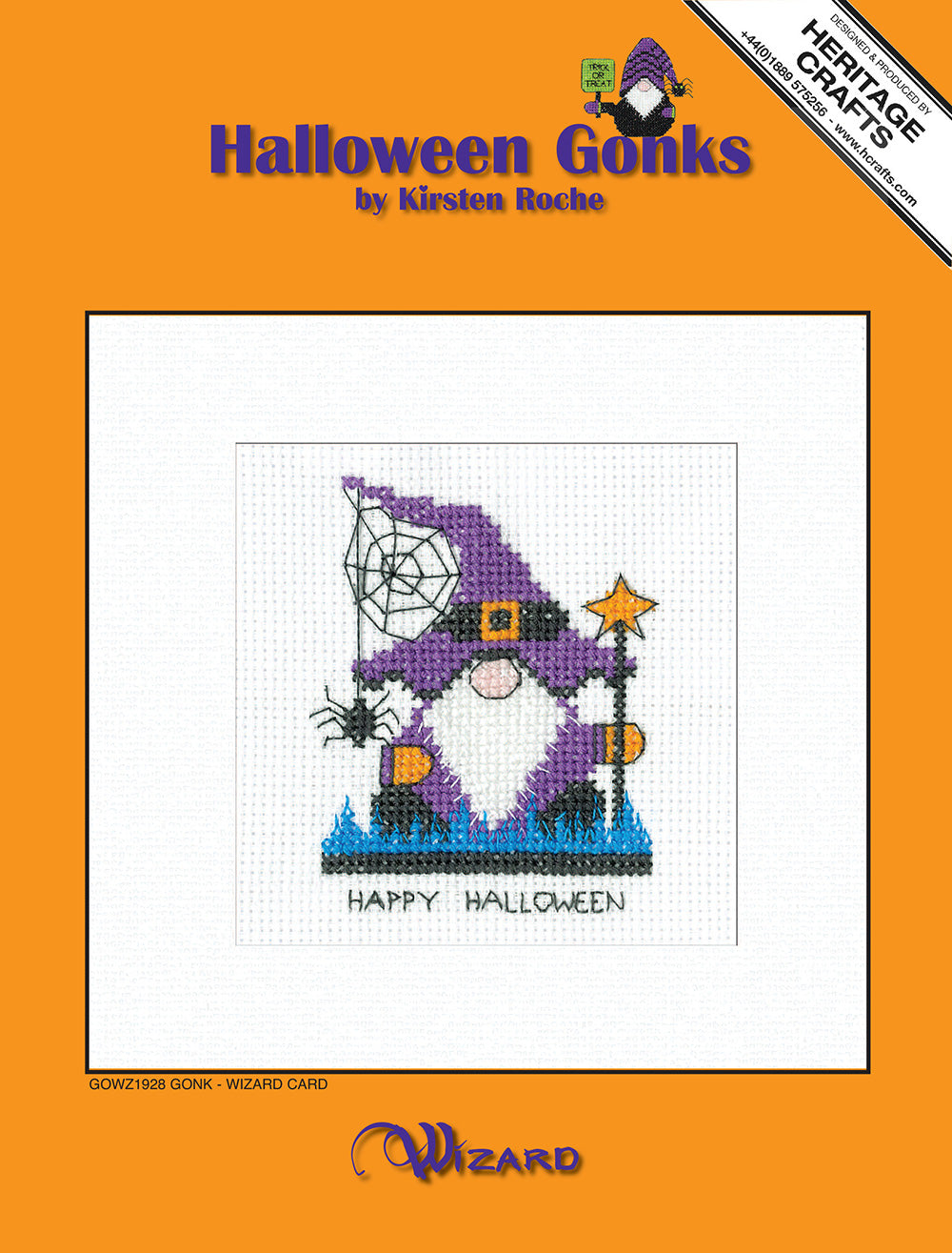 Gonk Wizard Greeting Card cross stitch kit - GOWZ1928