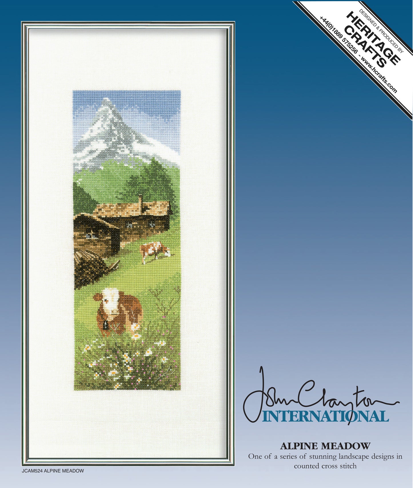 Alpine Meadow cross stitch kit - JCAM524
