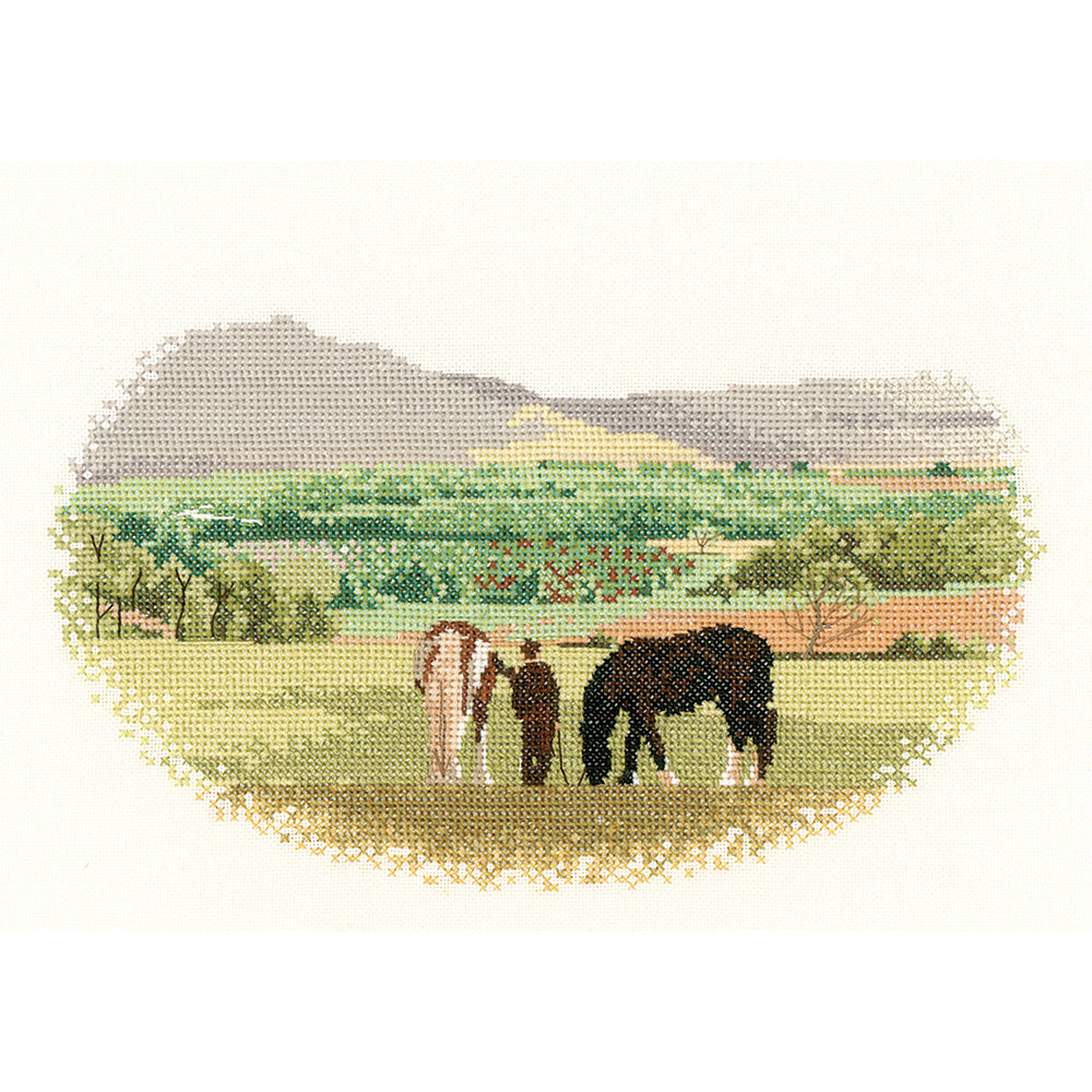 Green Pastures cross stitch chart pack - JCGN862C
