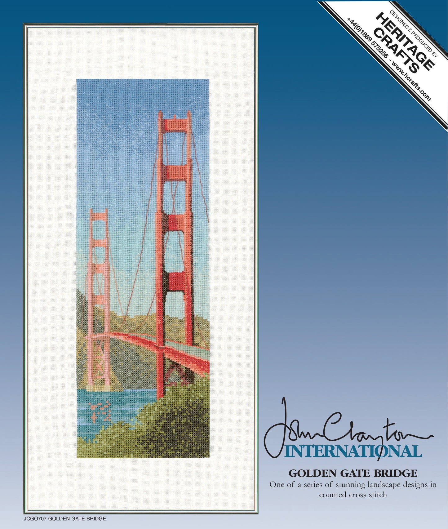 Golden Gate Bridge cross stitch chart pack - JCGO707C