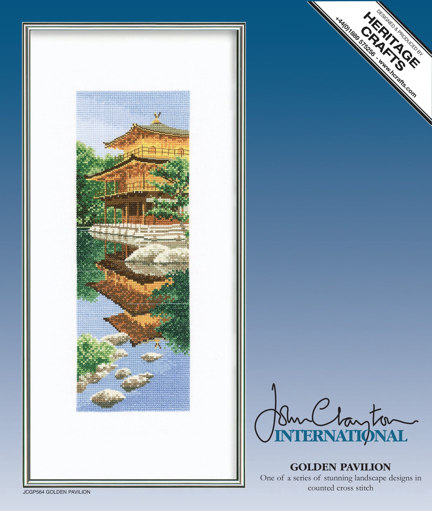 Golden Pavilion cross stitch chart pack - JCGP564C