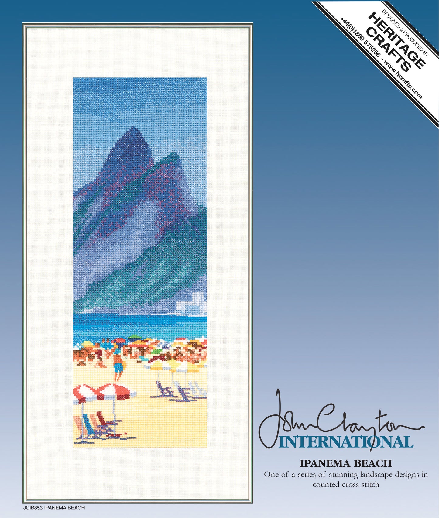 Ipanema Beach cross stitch chart pack - JCIB853C