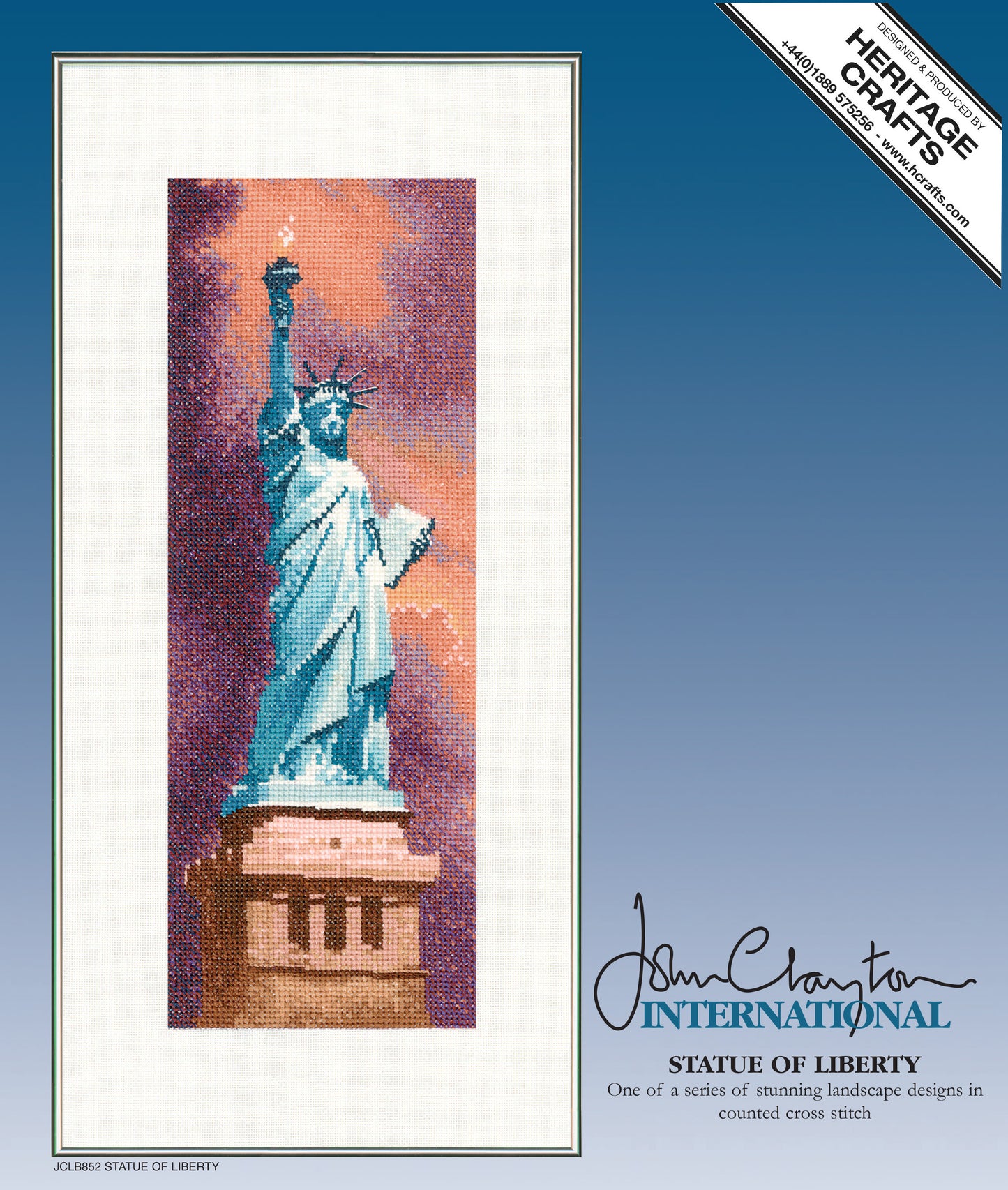 Statue of Liberty cross stitch chart pack - JCLB852C