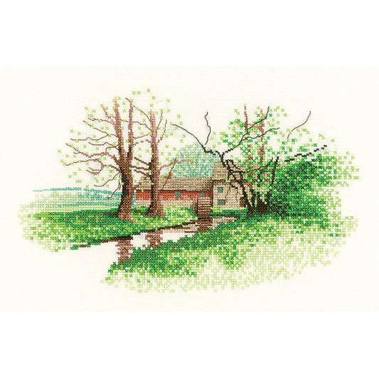 Mill House cross stitch chart pack - JCMH864C