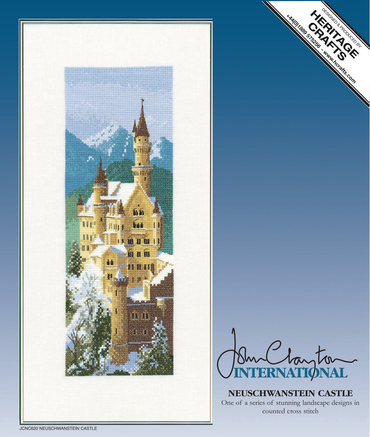 Neuschwanstein Castle cross stitch kit - JCNC620