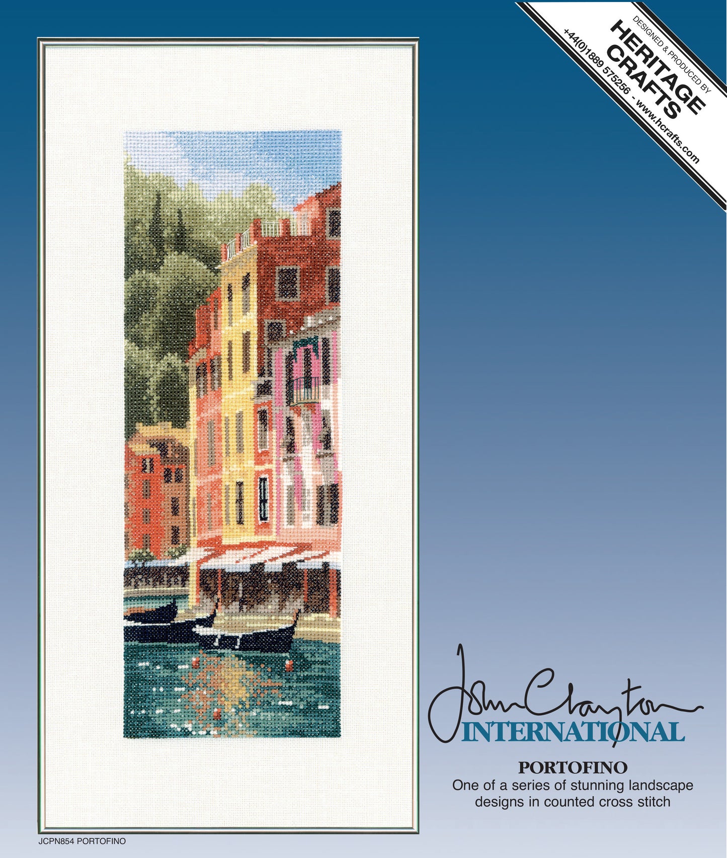 Portofino cross stitch chart pack - JCPN854C