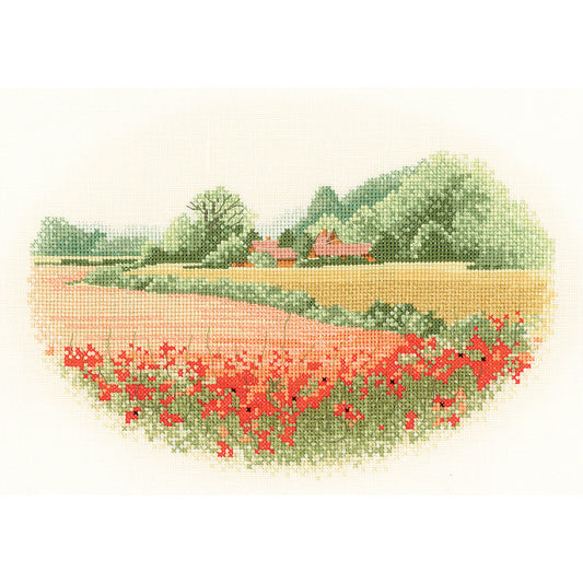 Poppy Farm cross stitch chart pack - JCPF254C