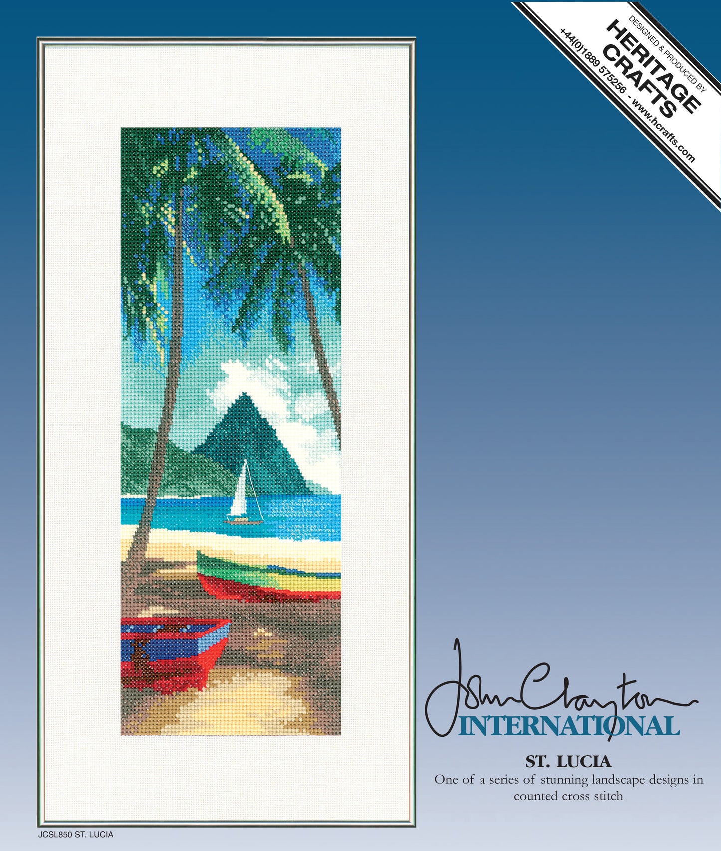 St Lucia cross stitch chart pack - JCSL850C