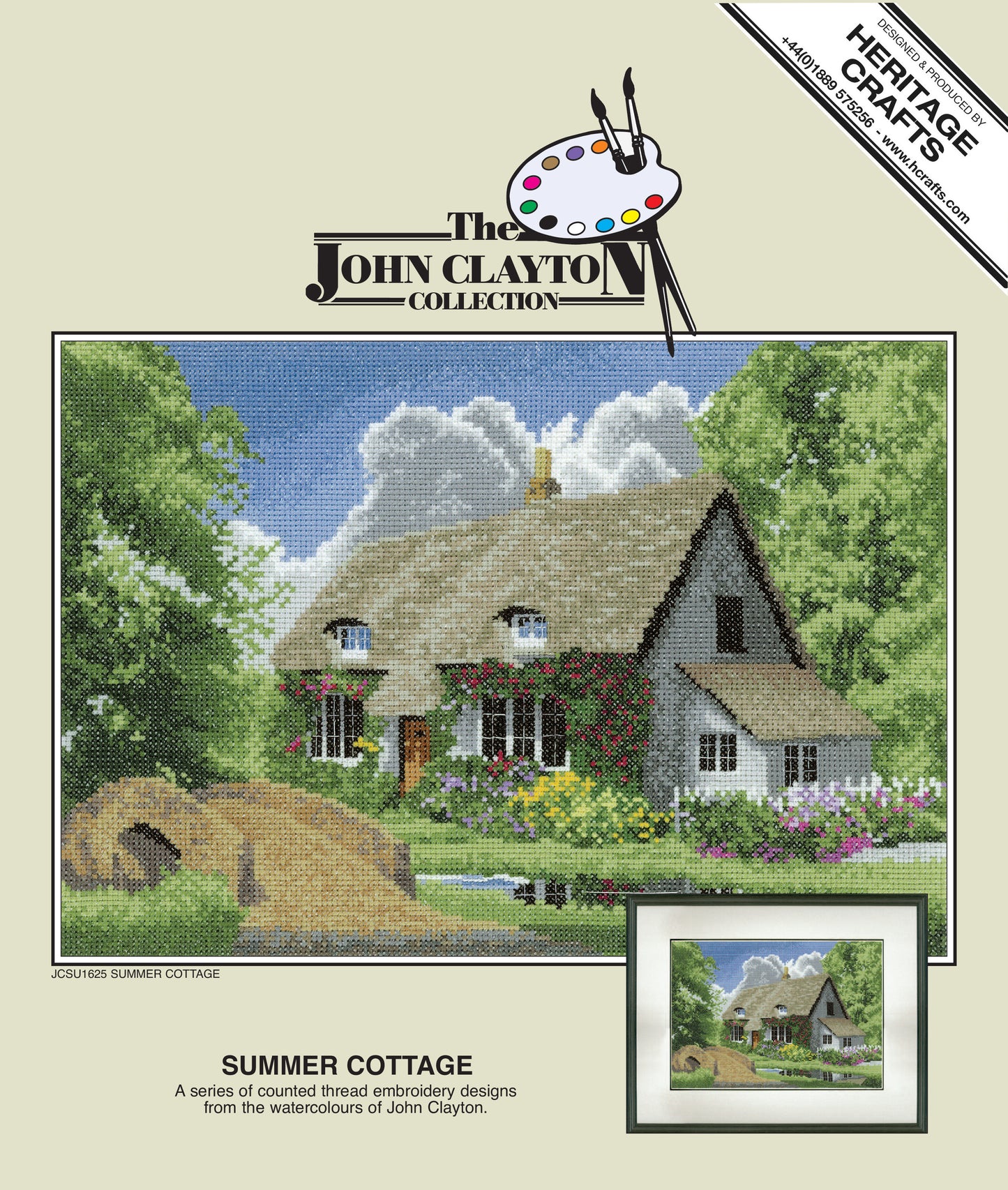 Summer Cottage cross stitch kit - JCSU1625