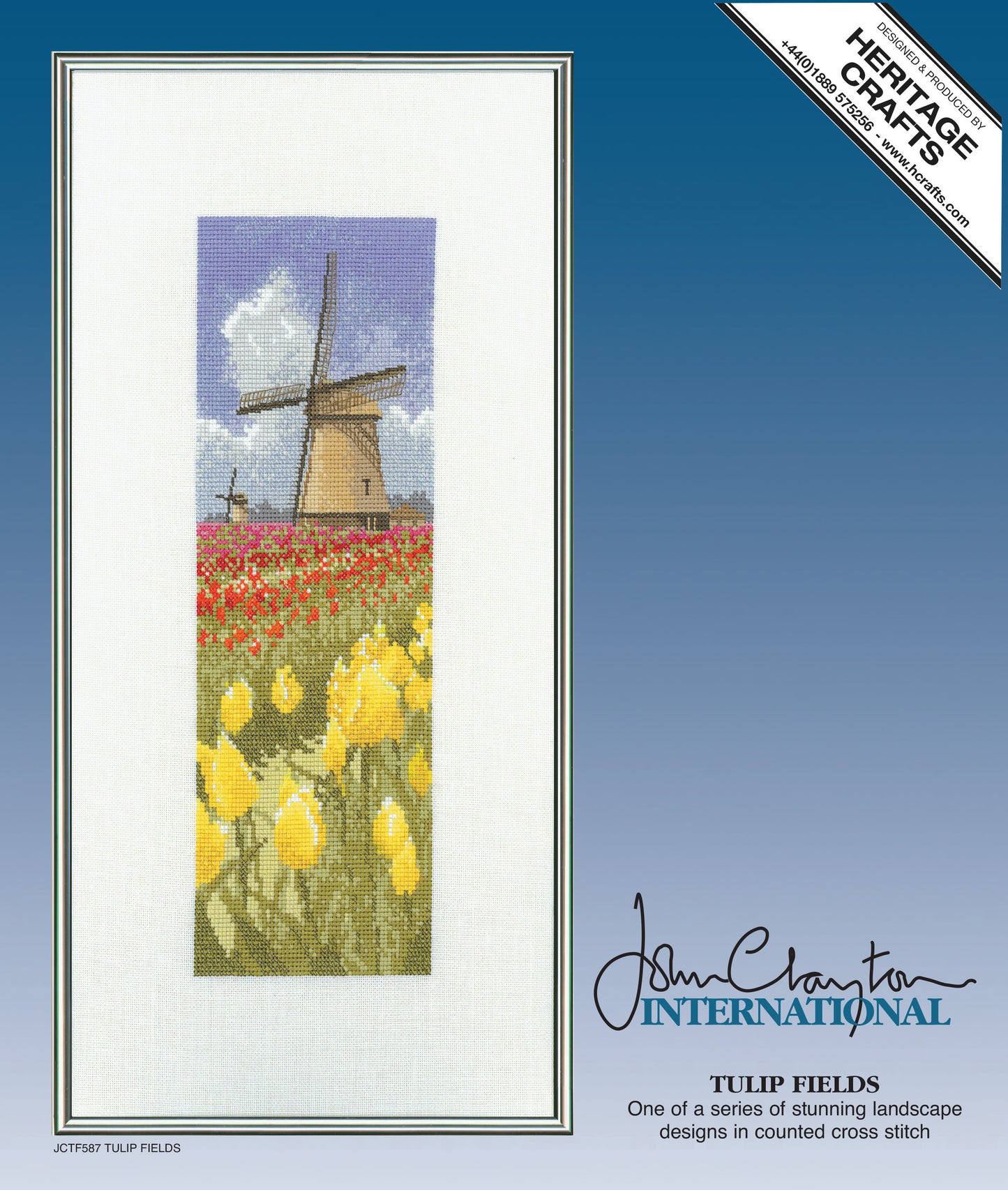 Tulip Fields cross stitch chart pack - JCTF587C