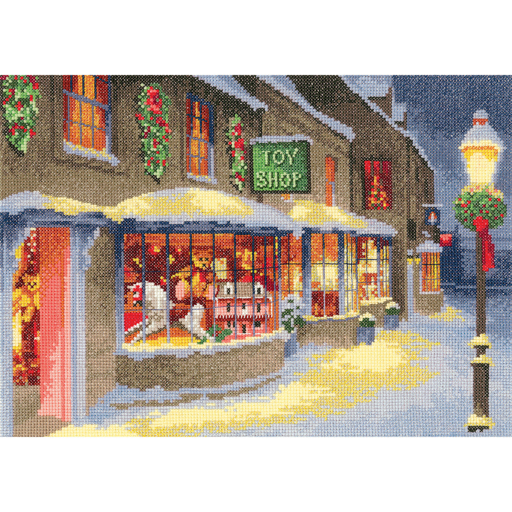 Christmas Toy Shop cross stitch kit - TBS1639