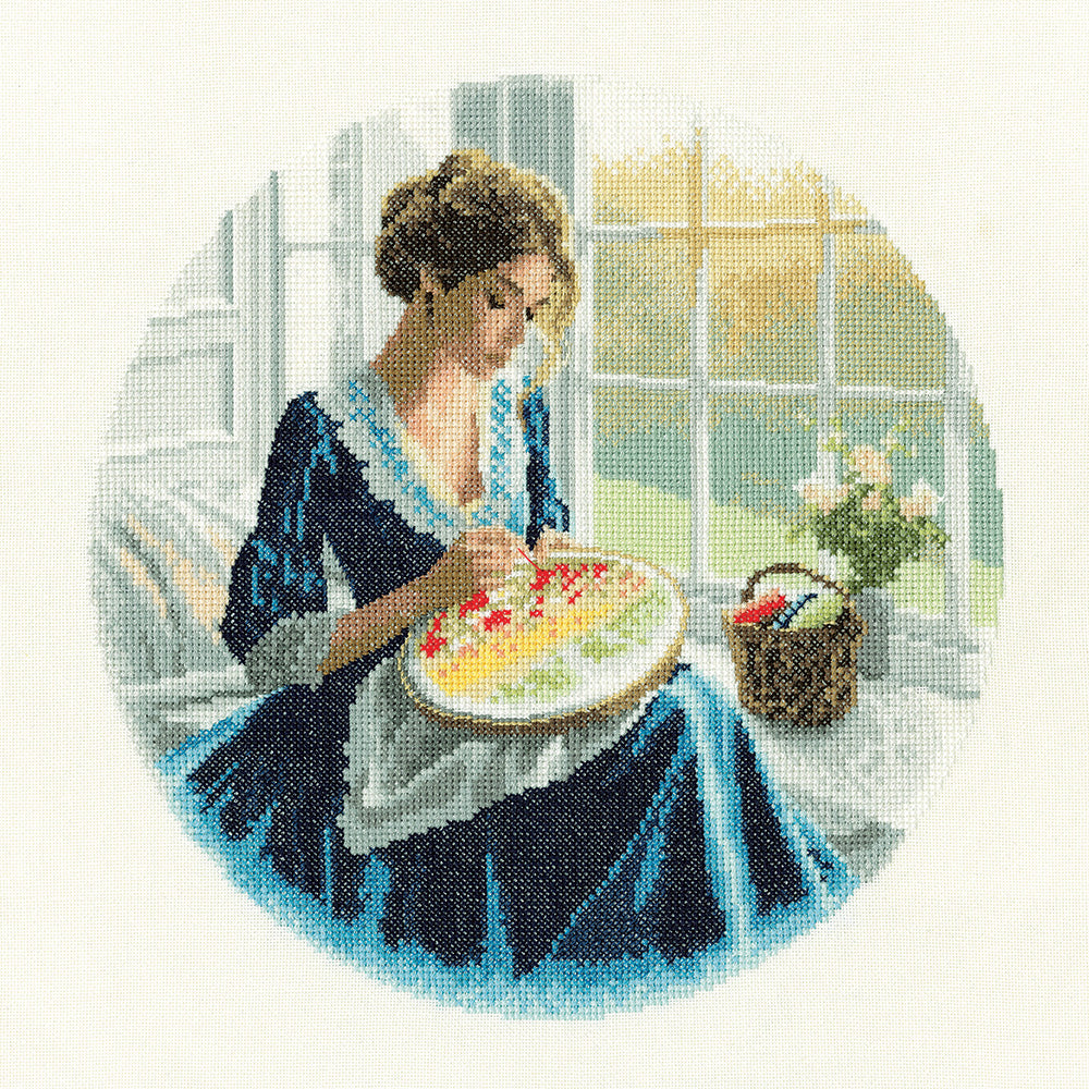 Annabel & Elizabeth, Pair of cross stitch kits - JLAN1762 & JLEZ1898