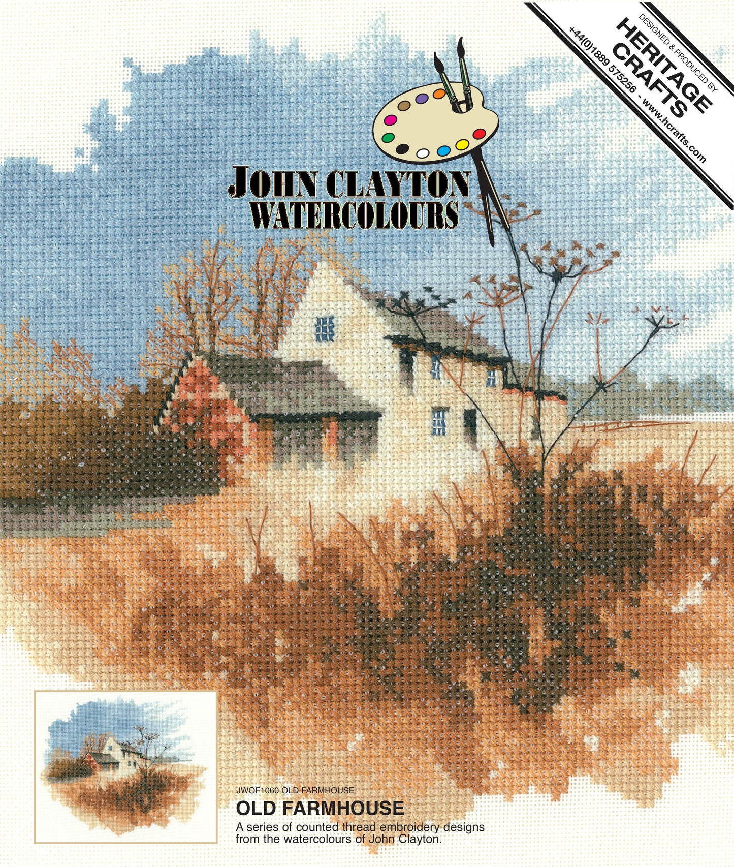Old Farmhouse cross stitch chart pack - JWOF1060C