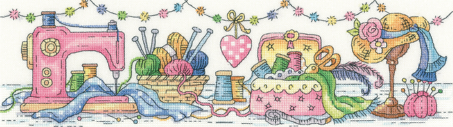 The Sewing Room cross stitch kit - KCSR1398