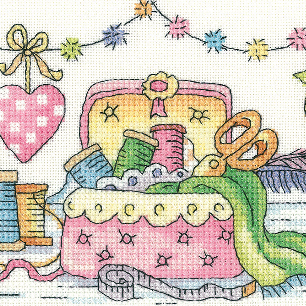 The Sewing Room cross stitch kit - KCSR1398