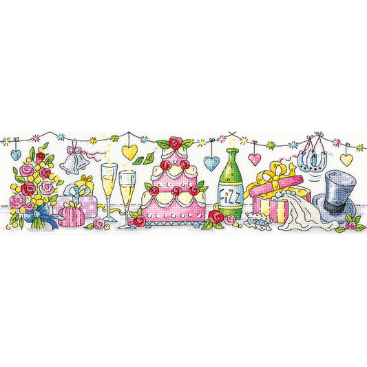 Wedding Day cross stitch chart pack - KCWD1454C
