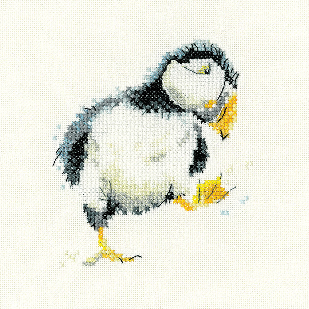 Pickle the Puffin cross stitch kit - LCPK1895