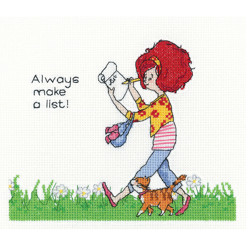 Make a List cross stitch kit - LLML1492 (D)