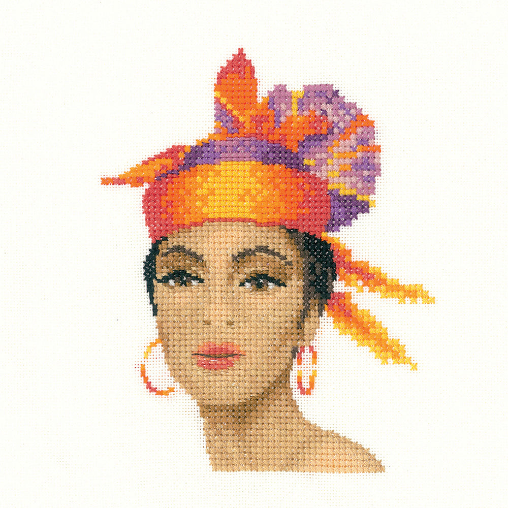 Dominique in miniature cross stitch chart pack - MEDO1255C
