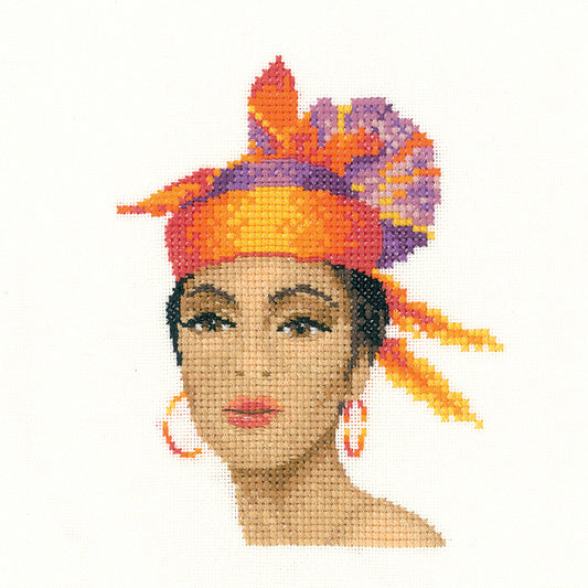 Dominique in miniature cross stitch chart pack - MEDO1255C