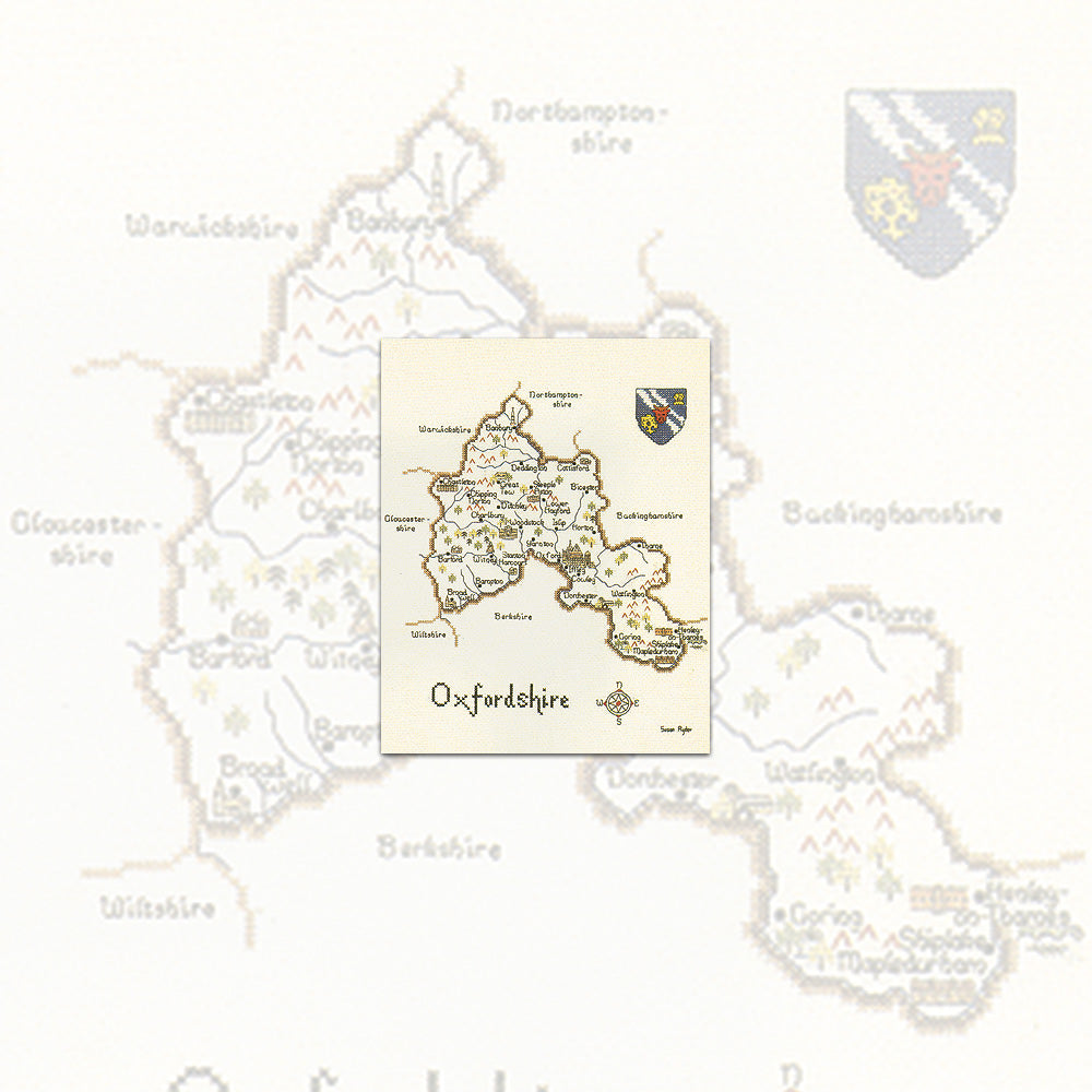 Oxfordshire cross stitch chart pack - MOX051C
