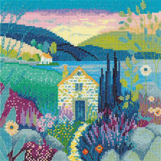 Peaceful Retreat cross stitch kit - MSPR1708