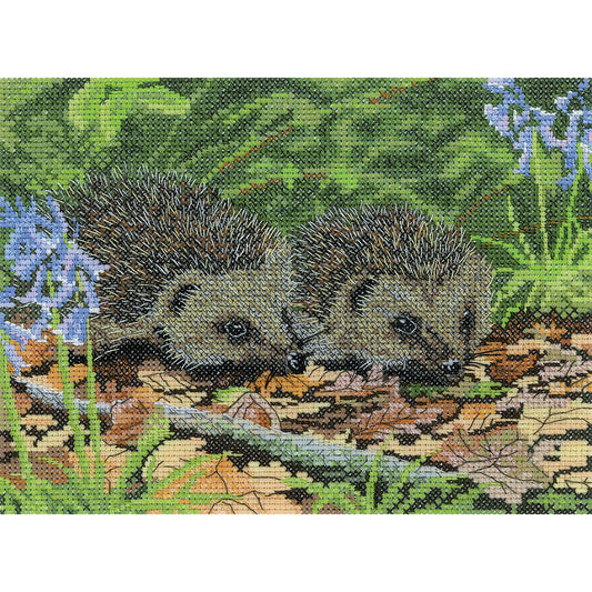 Hedgehogs in Spring cross stitch kit - NAHS1627 (D)