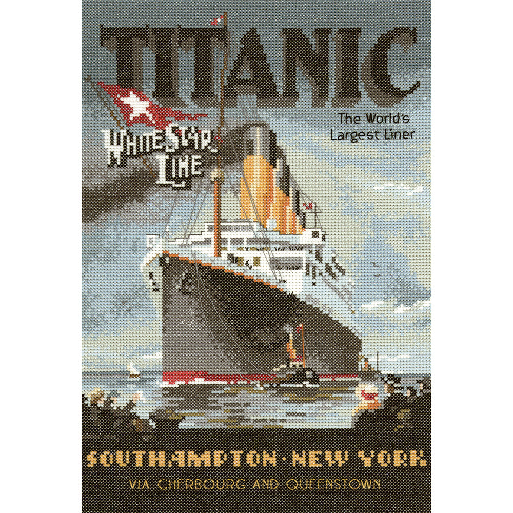 Titanic & Queen Mary, Pair of cross stitch kits - NTT368 & NQM337